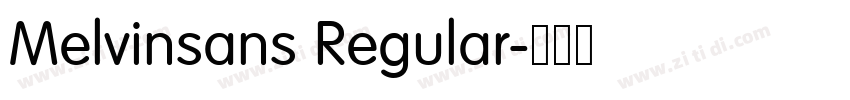 Melvinsans Regular字体转换